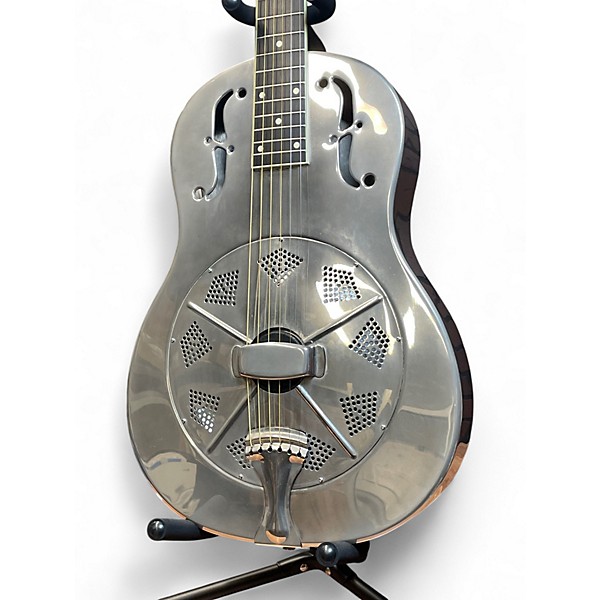Used National Style O Brass Resonator Guitar