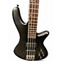 Used Schecter Guitar Research Stiletto Studio 4 String Trans Black Electric Bass Guitar
