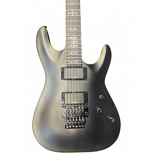 Used Schecter Guitar Research Demon 6 Black Solid Body Electric Guitar