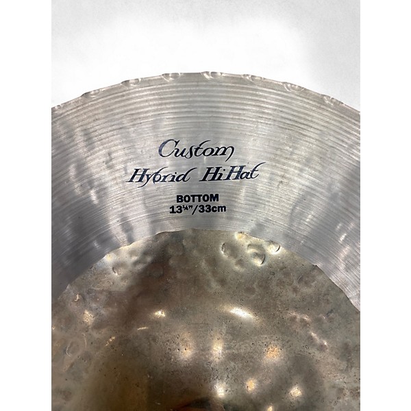 Used Zildjian 13in K CUSTOM HYBRID HI HAT BOTTOM Cymbal