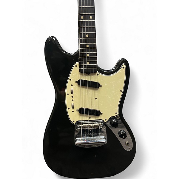 Vintage 1965 Fender Mustang BLACK REFINISHED Solid Body Electric Guitar