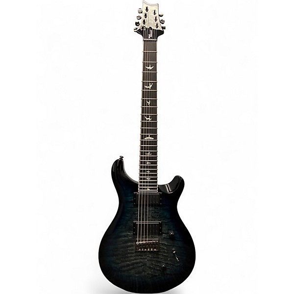 Used PRS SE Mark Holcomb Blue to Black Fade Solid Body Electric Guitar