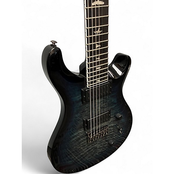 Used PRS SE Mark Holcomb Blue to Black Fade Solid Body Electric Guitar