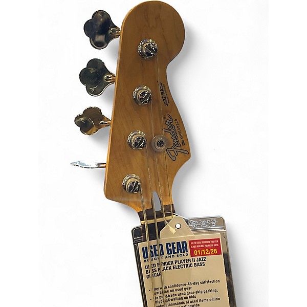 Used Fender PLAYER II JAZZ BASS Black Electric Bass Guitar