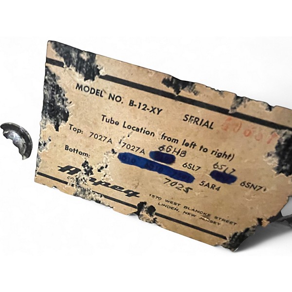 Vintage 1960s Ampeg B-12XY Tube Guitar Combo Amp