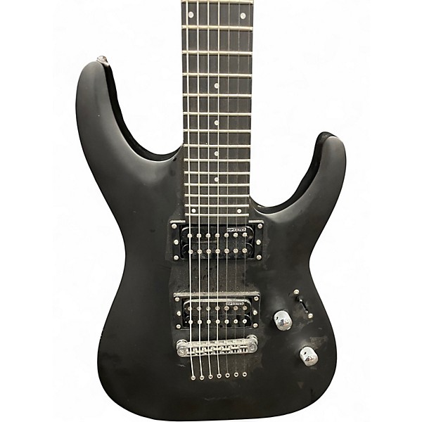 Used ESP LTD MH17 7 String Black Solid Body Electric Guitar