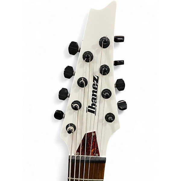 Used Ibanez TAM10 Tosin Abasi Signature 8 String White Solid Body Electric Guitar