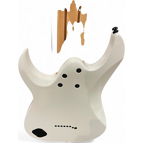 Used Ibanez TAM10 Tosin Abasi Signature 8 String White Solid Body Electric Guitar