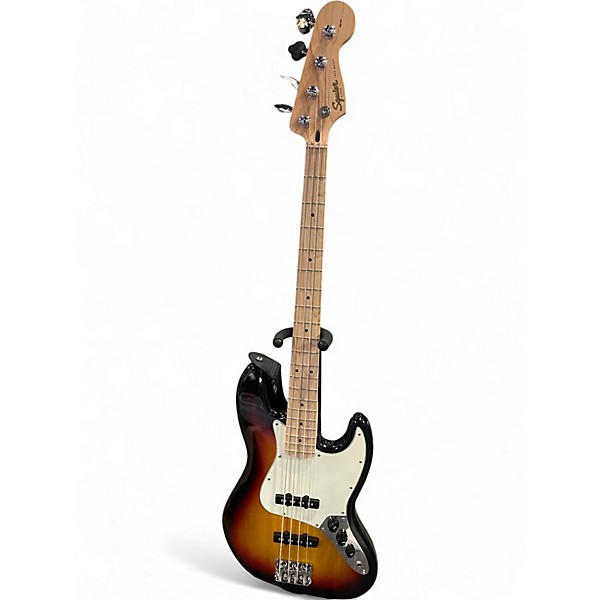 Used 2020s Squier Affinity Jazz Bass 2 Color Sunburst Electric Bass Guitar