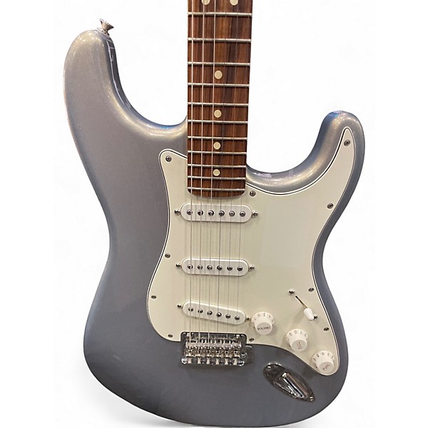 Used Fender Player Stratocaster Silver Solid Body Electric Guitar