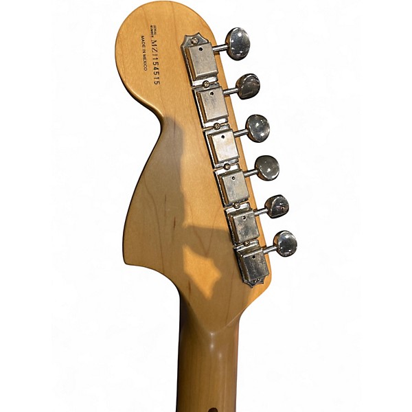 Used 2000s Fender Tom Delonge Signature Stratocaster Black Solid Body Electric Guitar