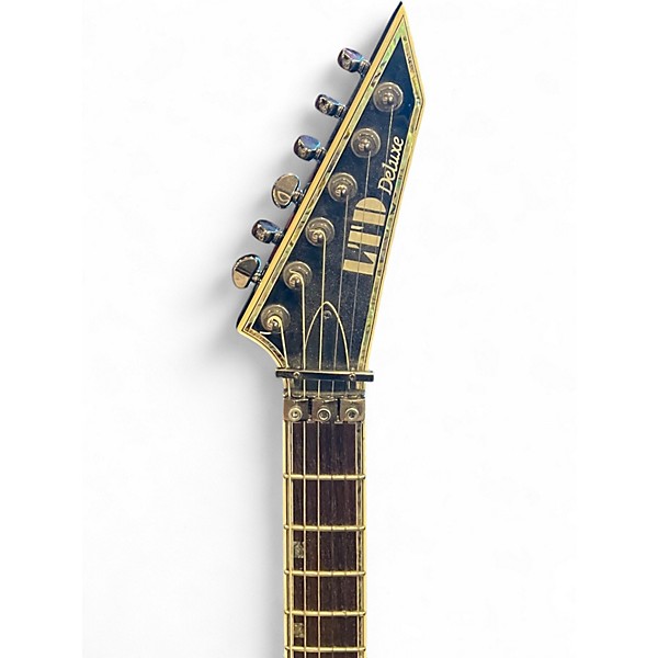 Used ESP MH1000NT Deluxe Black Solid Body Electric Guitar