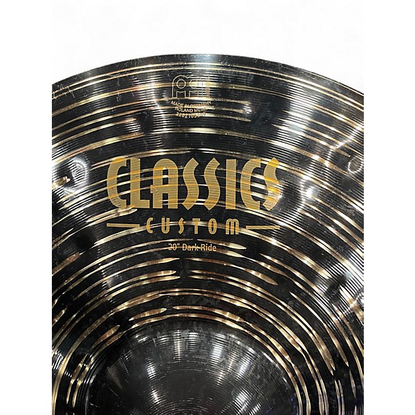 Used MEINL 20in CLASSIC CUSTOMS DARK RIDE Cymbal