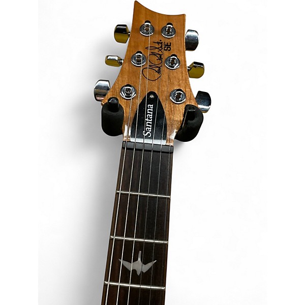 Used PRS SANTANA ABRAXAS 24 BLACK w/ SANTANA LOGO DECAL Solid Body Electric Guitar