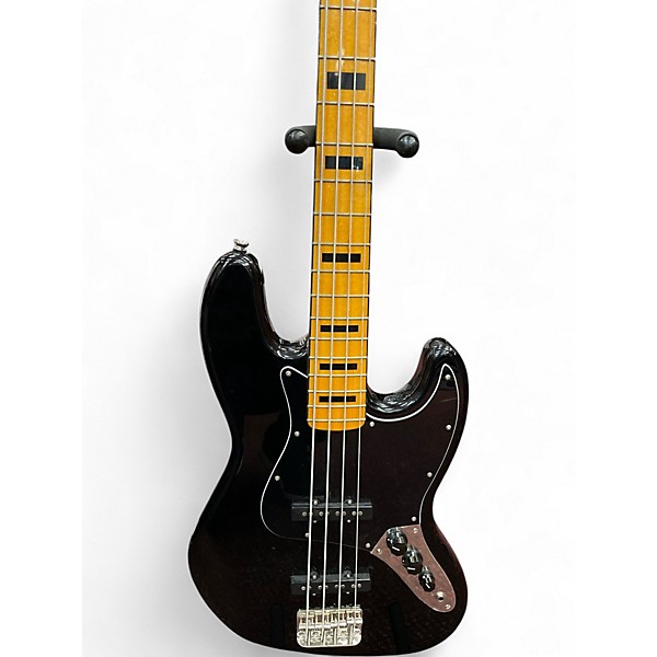 Used Squier Classic Vibe 70s Jazz Bass Black Electric Bass Guitar
