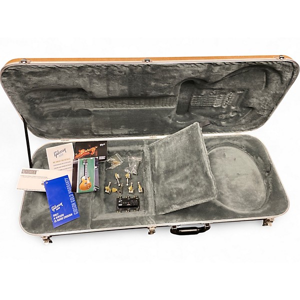 Used Gibson Les Paul Deluxe Gold Top Solid Body Electric Guitar