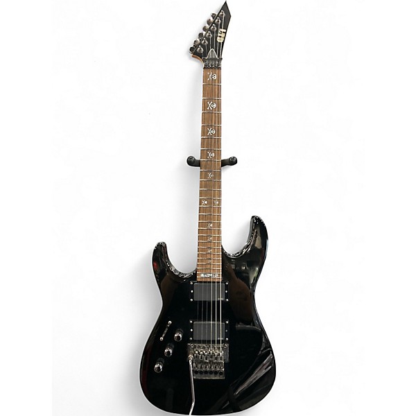 Used ESP LTD KM-202 KIRT HAMMETT SIGNATURE (LEFTY) BLACK Electric Guitar