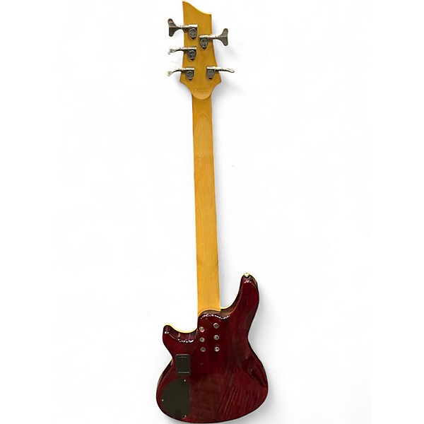 Used Schecter  OMEN EXTREAME 5 RED Electric Bass Guitar