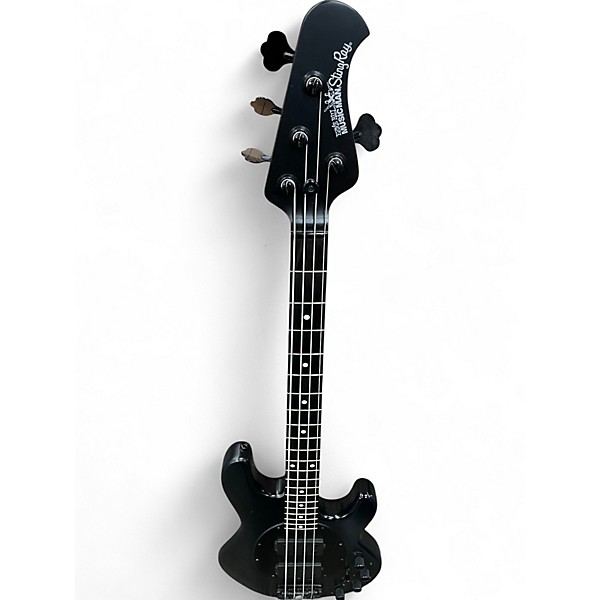 Used Ernie Ball Music Man StingRay Special HH STEALTH BLACK Electric Bass Guitar