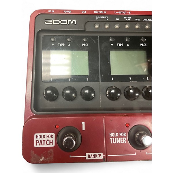 Used Zoom B3 Bass FX And Amp Simulator Bass Effect Pedal