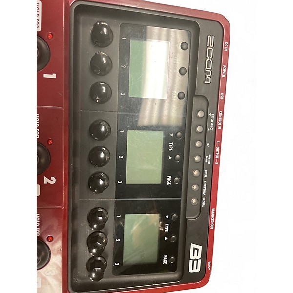 Used Zoom B3 Bass FX And Amp Simulator Bass Effect Pedal