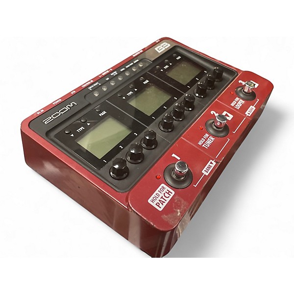 Used Zoom B3 Bass FX And Amp Simulator Bass Effect Pedal