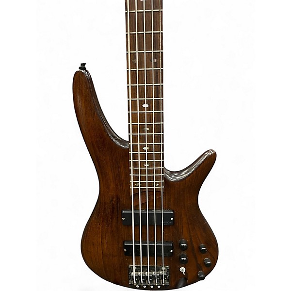 Used Ibanez SR605 5 String Natural Electric Bass Guitar