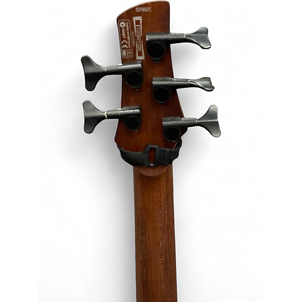 Used Ibanez SR605 5 String Natural Electric Bass Guitar