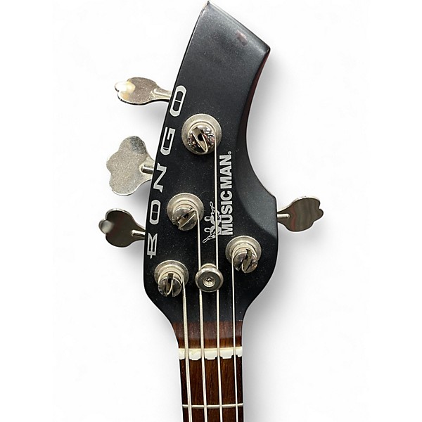 Used Ernie Ball Music Man Bongo 4 HH Metallic Black Electric Bass Guitar
