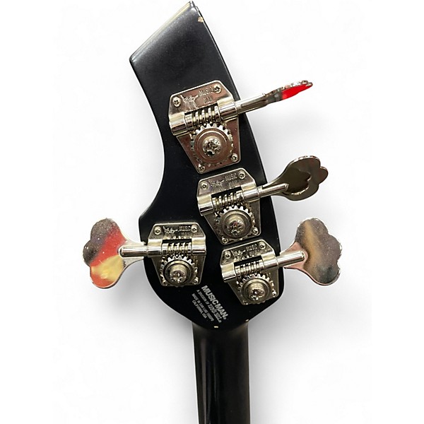 Used Ernie Ball Music Man Bongo 4 HH Metallic Black Electric Bass Guitar