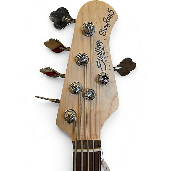 Used Sterling by Music Man StingRay 5 red burst Electric Bass Guitar