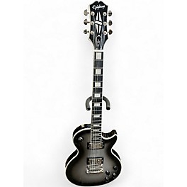 Used Epiphone Les Paul Custom silver burst Solid Body Electric Guitar