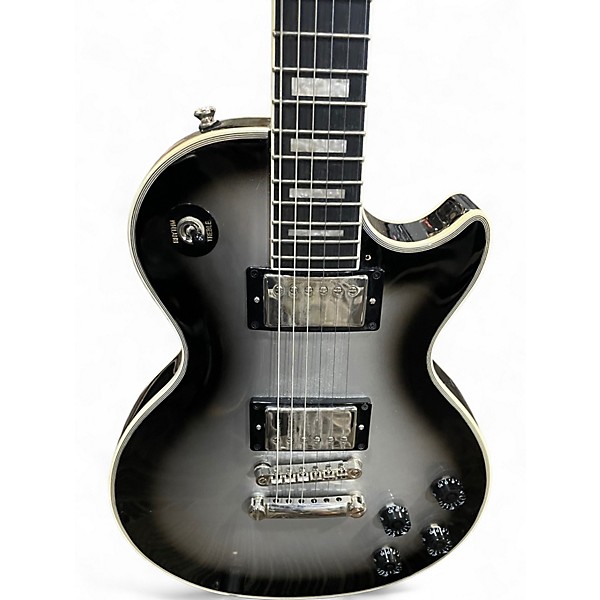 Used Epiphone Les Paul Custom silver burst Solid Body Electric Guitar