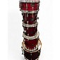 Used Groove Percussion 5 Piece complete kit Red Grain Drum Kit thumbnail