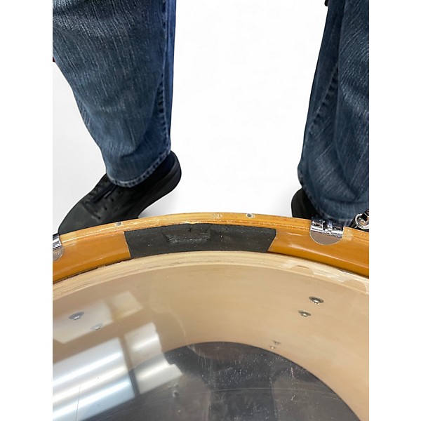 Used Groove Percussion 5 Piece complete kit Red Grain Drum Kit