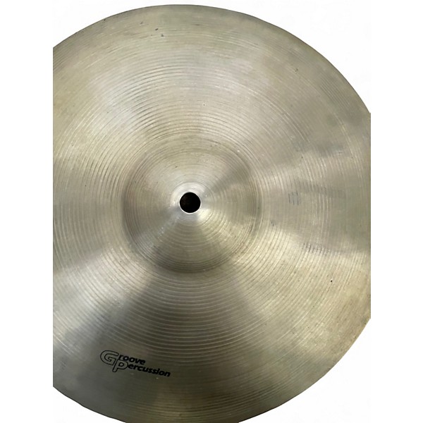 Used Groove Percussion 14in hi hats cymbals Cymbal