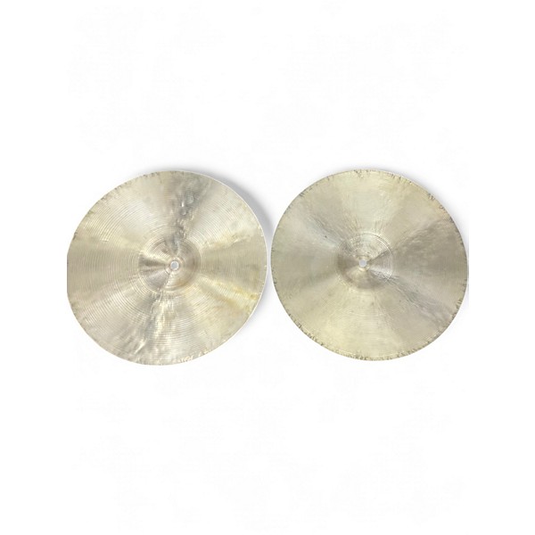 Used Groove Percussion 14in hi hats cymbals Cymbal