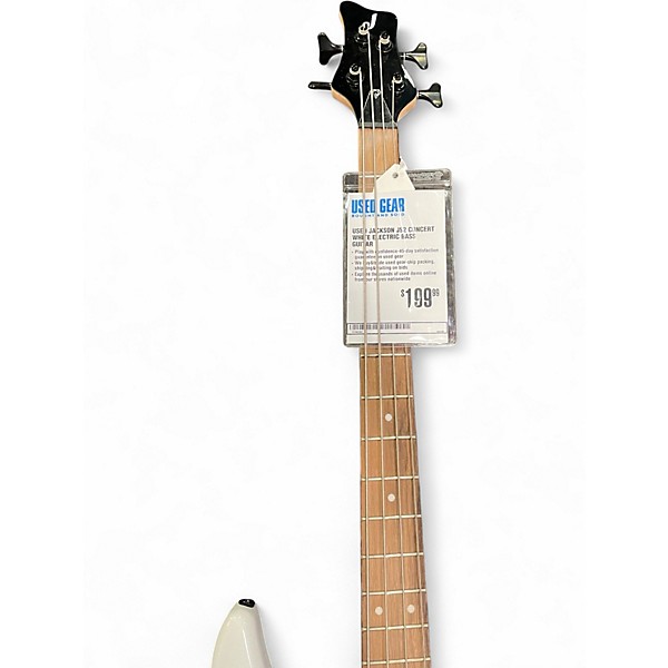 Used Jackson JS2 Concert White Electric Bass Guitar