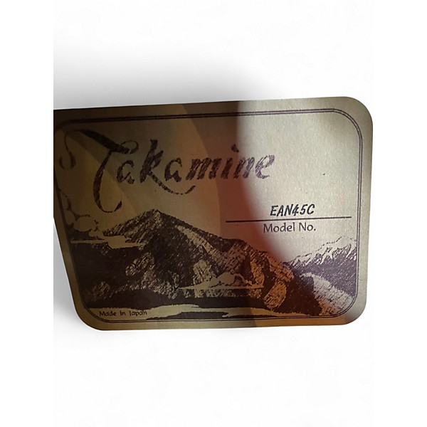 Used Takamine EAN45C Natural Acoustic Electric Guitar