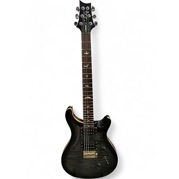 Used PRS SE Custom 24 Black Solid Body Electric Guitar