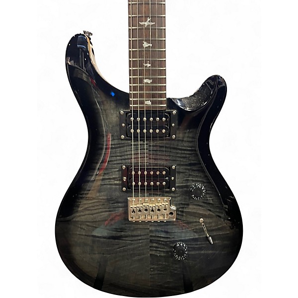Used PRS SE Custom 24 Black Solid Body Electric Guitar