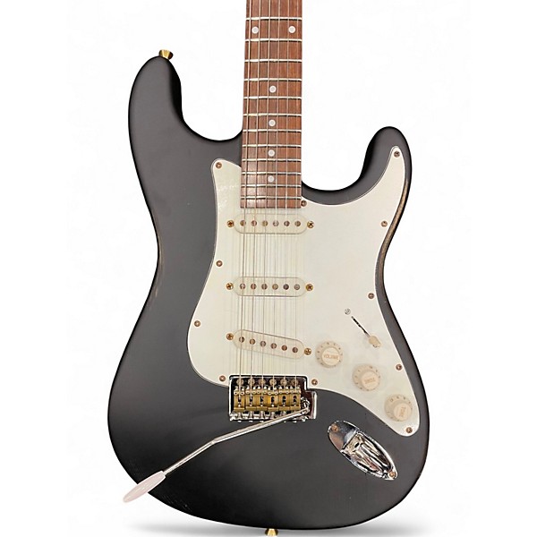 Used Slick SL57 Black Solid Body Electric Guitar