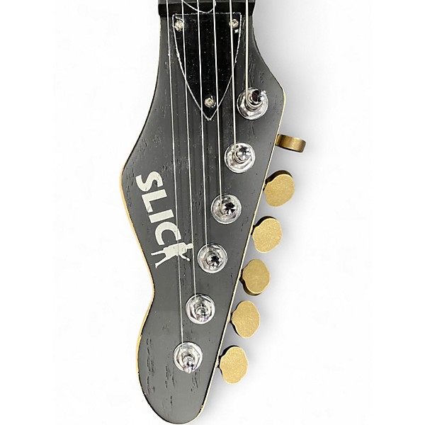 Used Slick SL57 Black Solid Body Electric Guitar