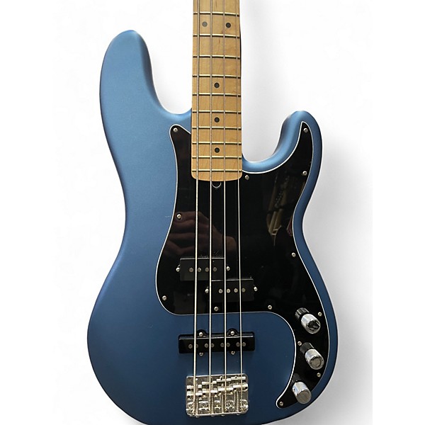 Used 2021 Fender American Performer Precision Bass Satin Lake Placid Blue Electric Bass Guitar