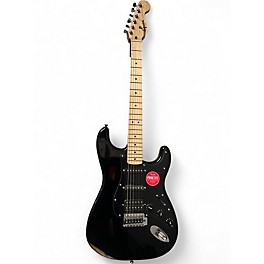 Used 2020s Squier Stratocaster HSS Black Solid Body Electric Guitar