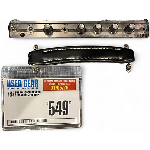 Used Supro 1605R REVERB Tube Guitar Combo Amp