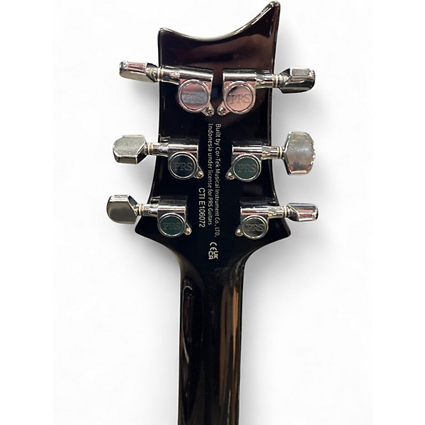 Used PRS SE Custom 22 Semi-Hollowbody Black Gold Sunburst Hollow Body Electric Guitar