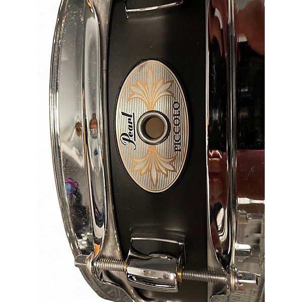 Used Pearl 6X13 Power Piccolo Snare Black Drum
