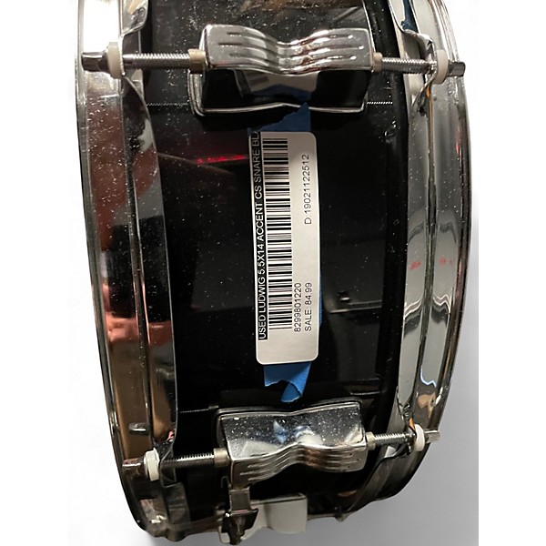 Used Ludwig 5.5X14 Accent CS Snare Black Drum