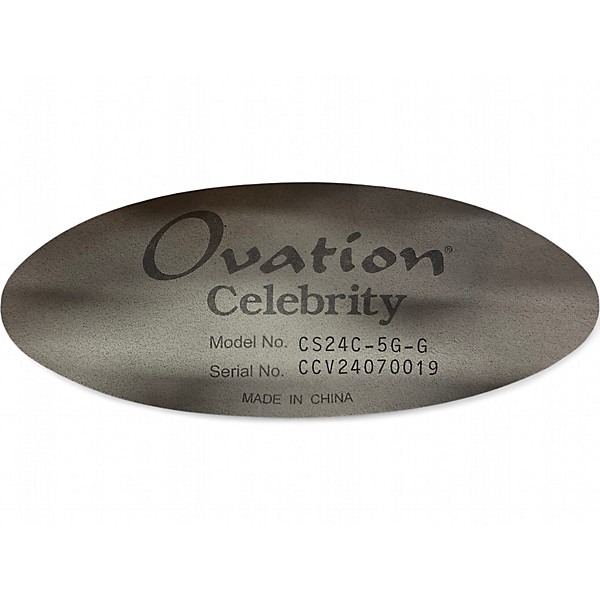 Used Ovation CS24C CELEBRITY Black Classical Acoustic Electric Guitar